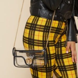 Clear Chain Shoulder Strap Crossbody Bag